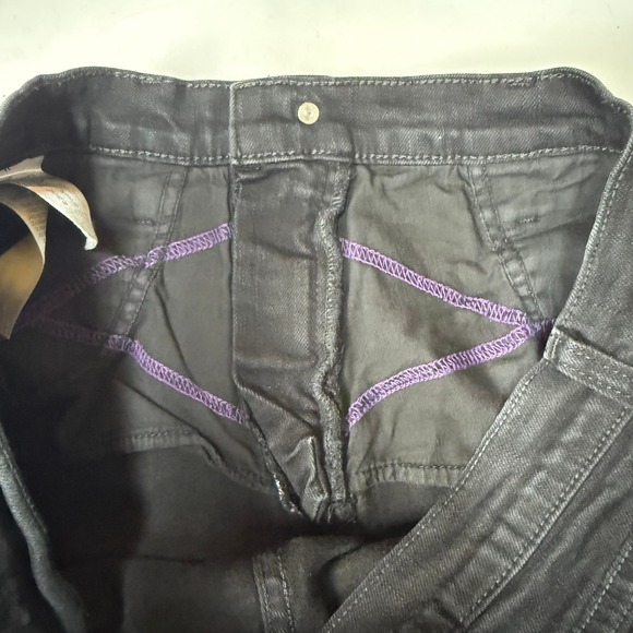 NYDJ Jeans Womens 12 Black Denim Bootcut Lift Tuck Tech High Rise Slimming Panel - Picture 10 of 16